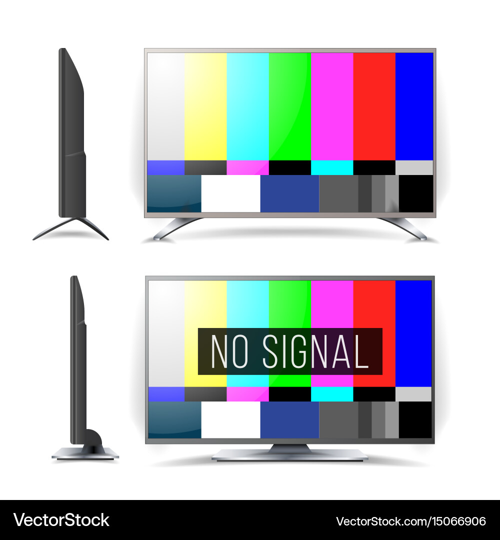TV Signal Test Pattern Vector Image