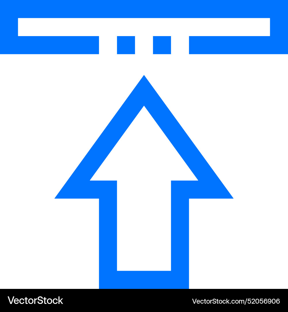 Upload outline icon symbol image Vector Image