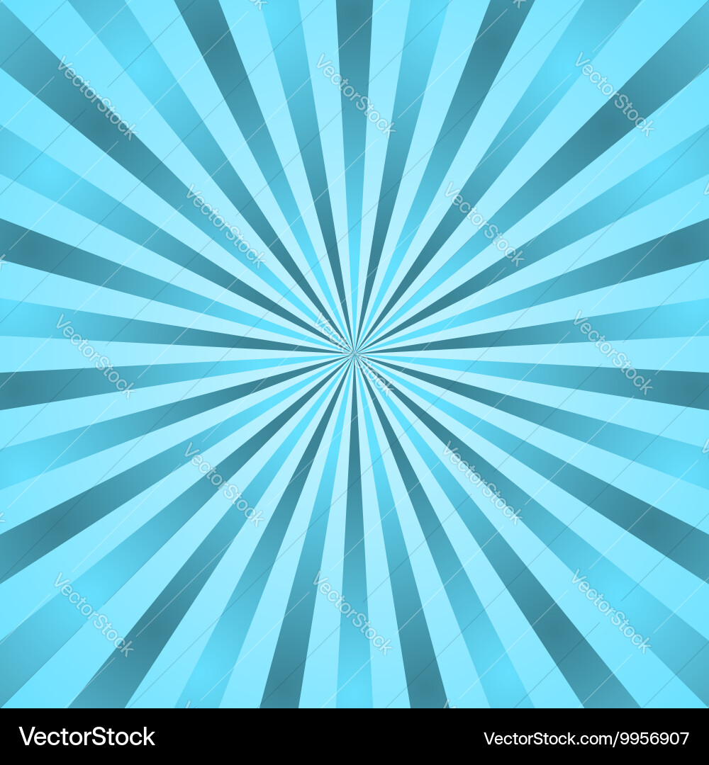 Blue Starburst Ray Burst vector image