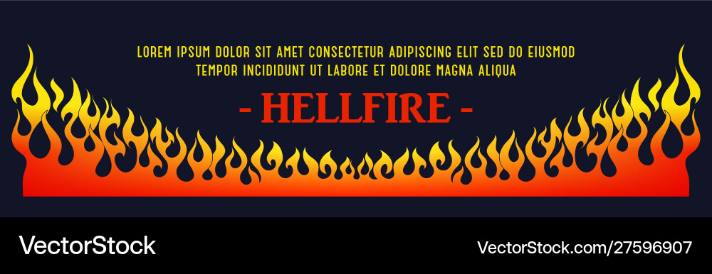 Dynamic Fire Flames Background Royalty Free Vector Image
