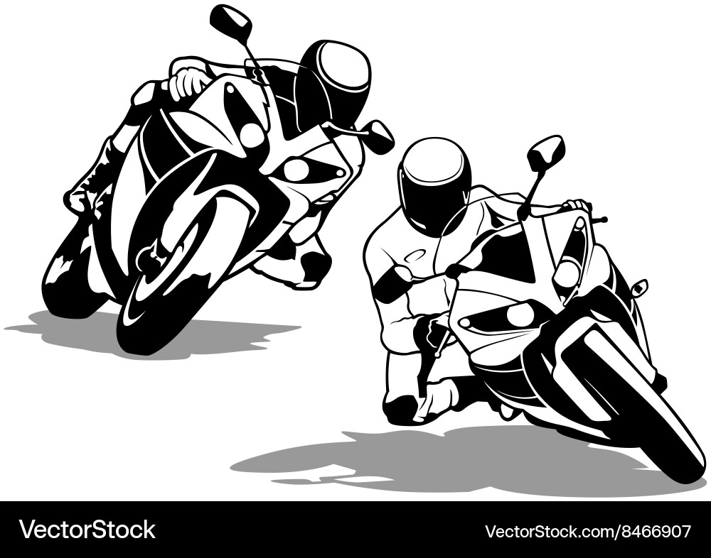 Motorcycle Speed Set Vector Image