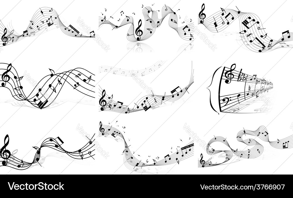Notes set vector image