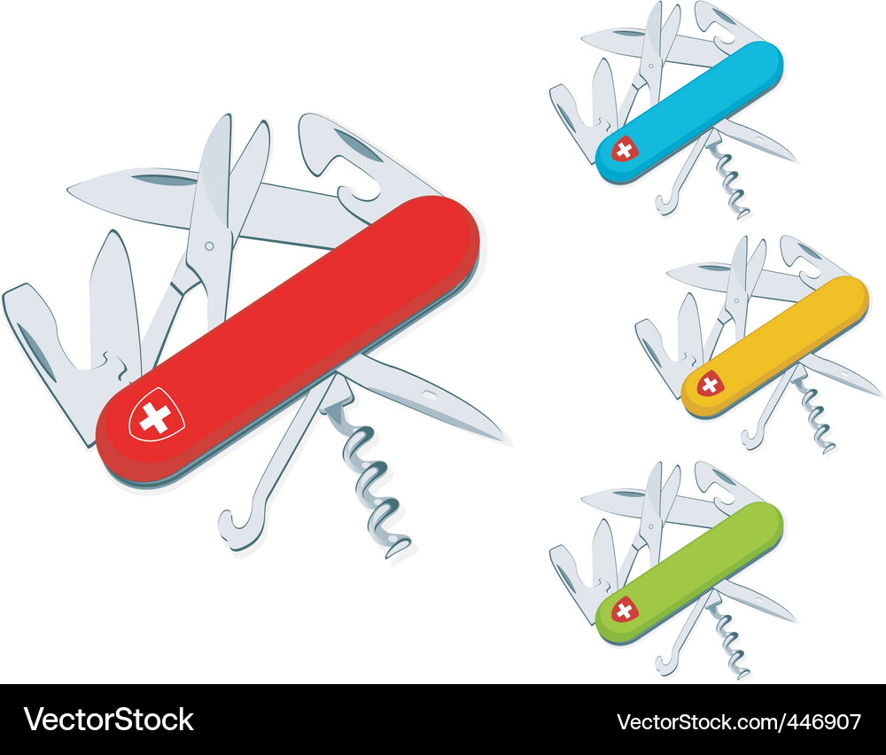 Swiss Army Knife - Multitool Vector Image