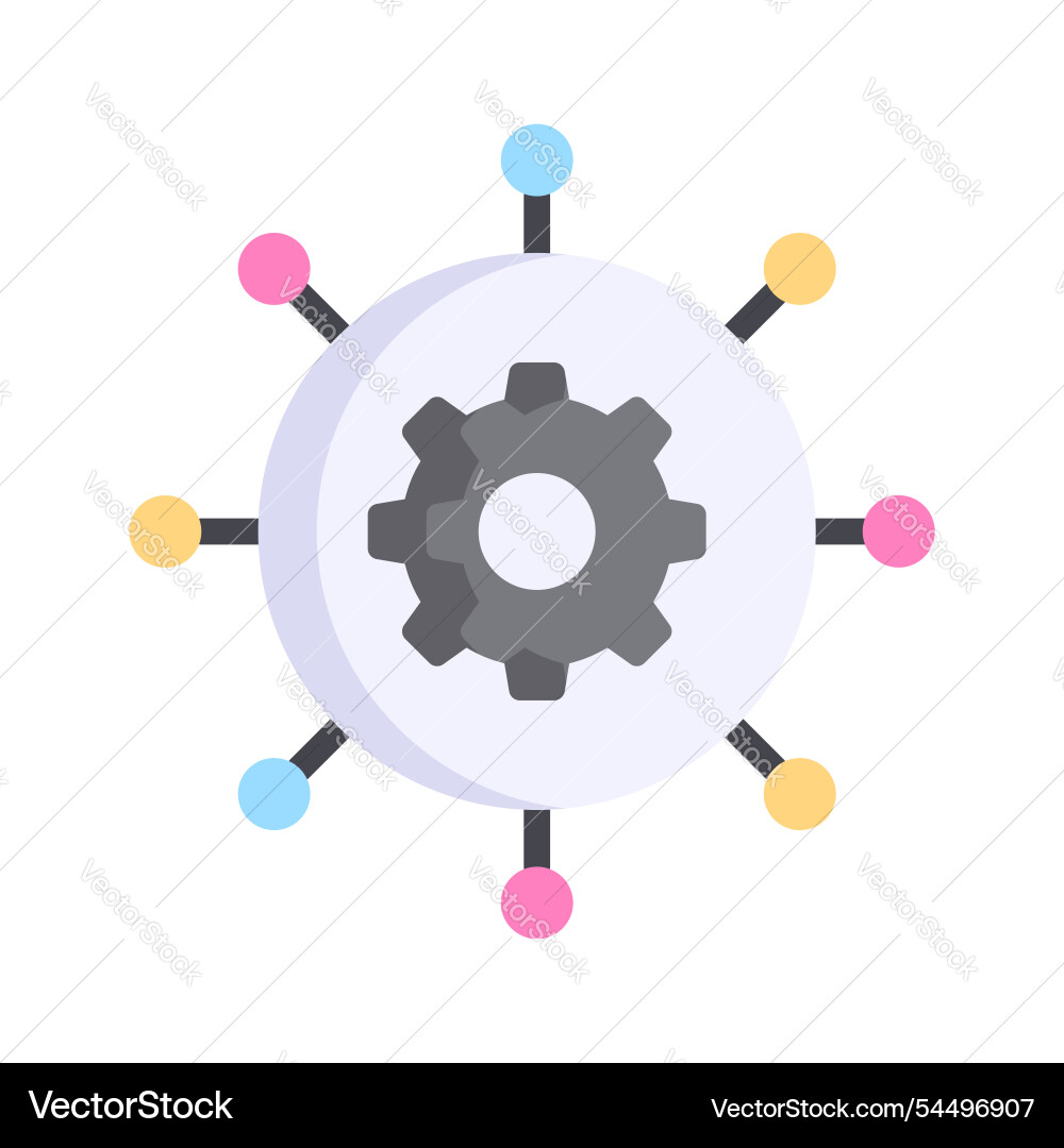 Workflow automation vector image