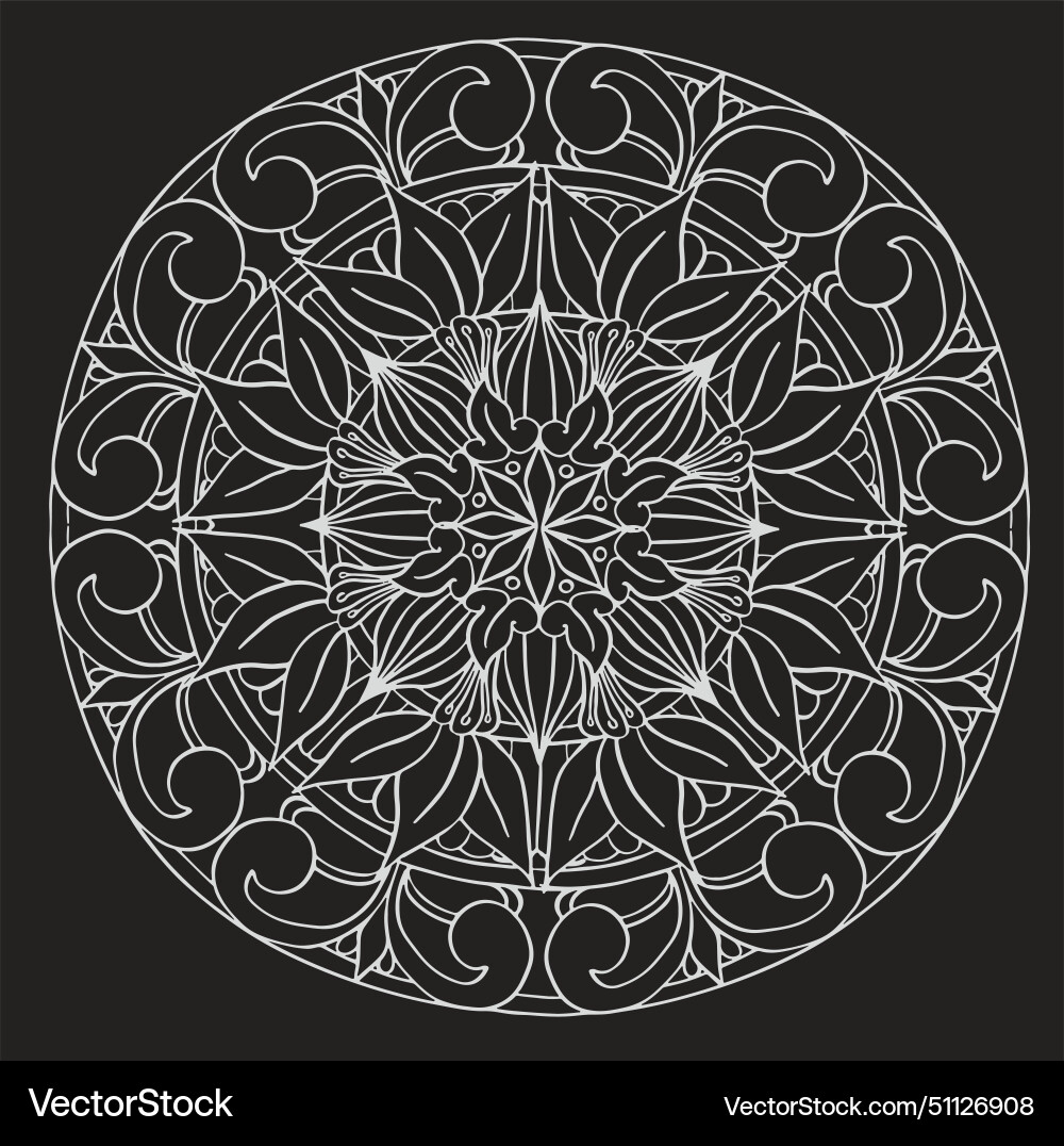 Circular pattern in form of mandala Circular pattern in form of mandala vector image