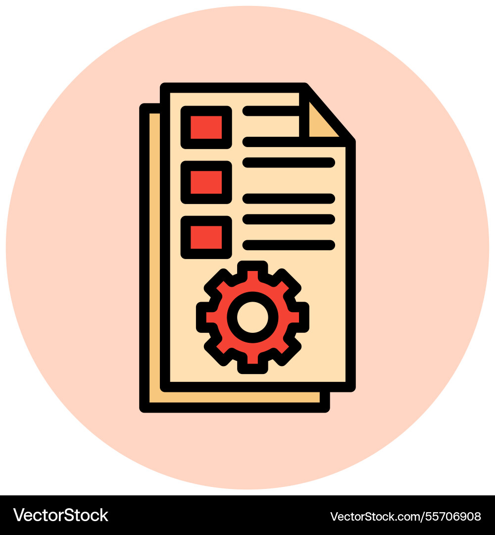 Contract management icon design vector image