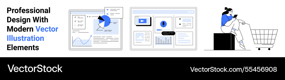 Digital data analysis dashboard interface Digital data analysis dashboard interface vector image