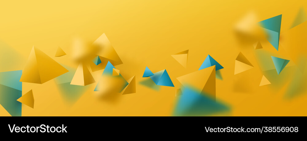 Dynamic 3D Polygon Background vector image
