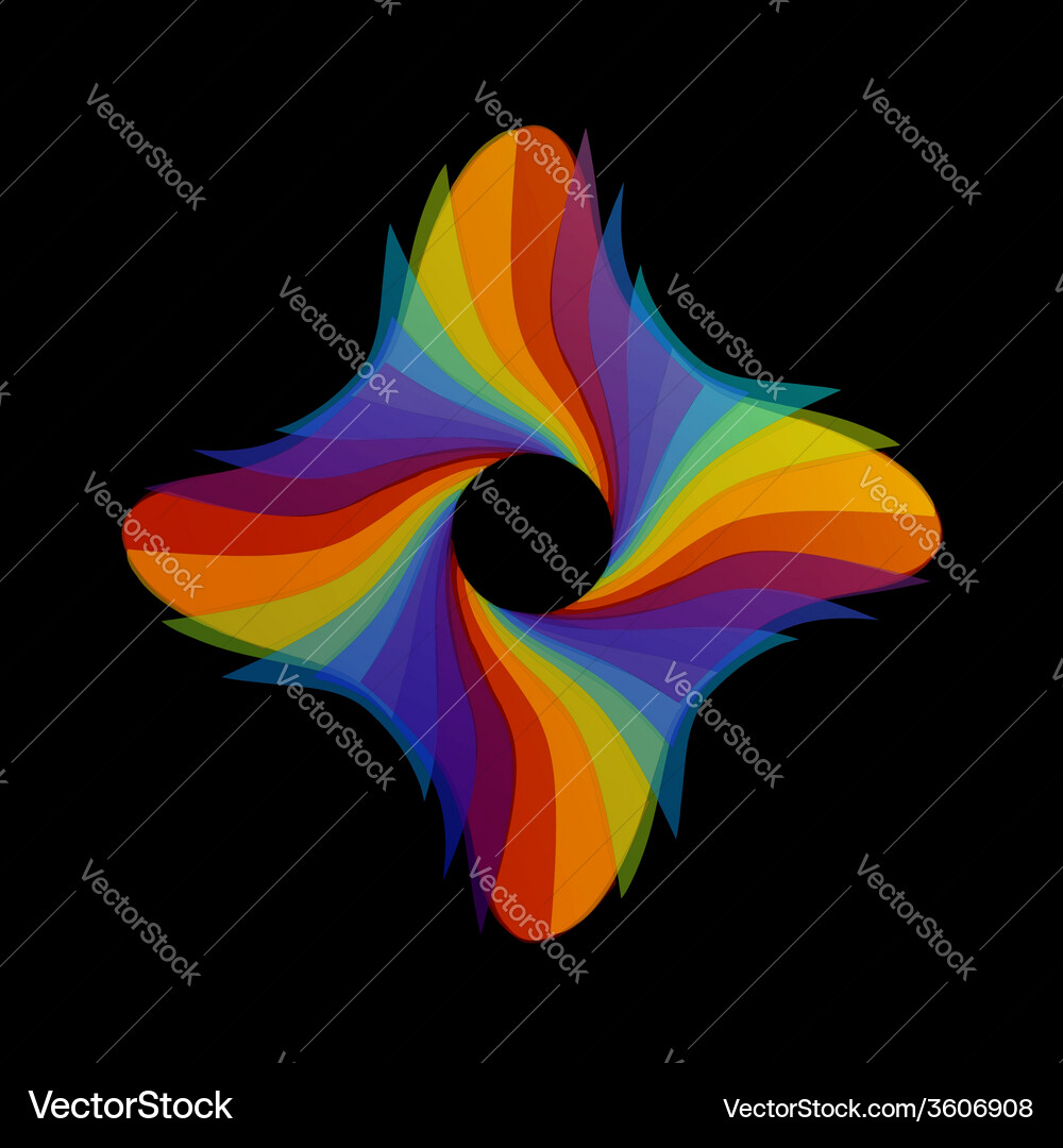 Spectrum of visible light- color wheel design Vector Image