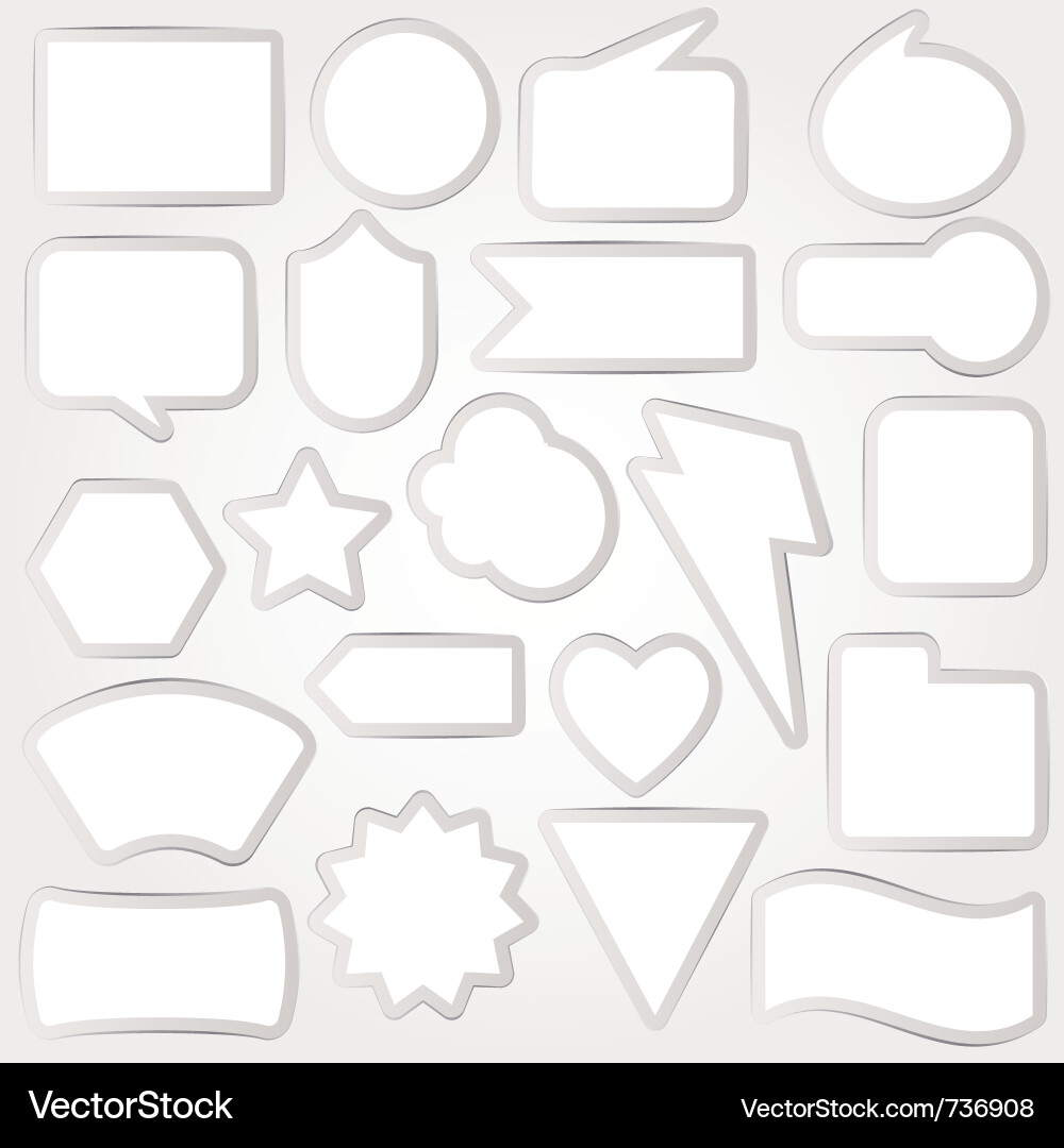 Speech bubbles set Vector Image