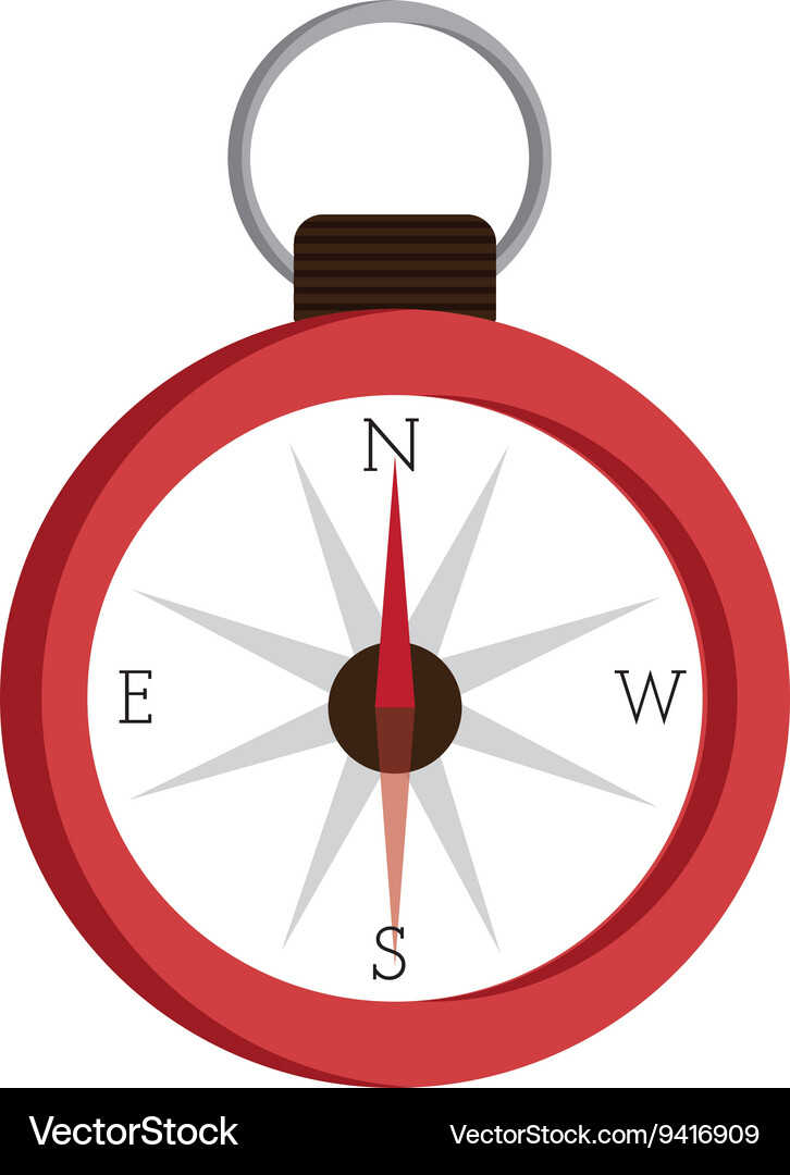 Compass icon with pointers graphic Vector Image