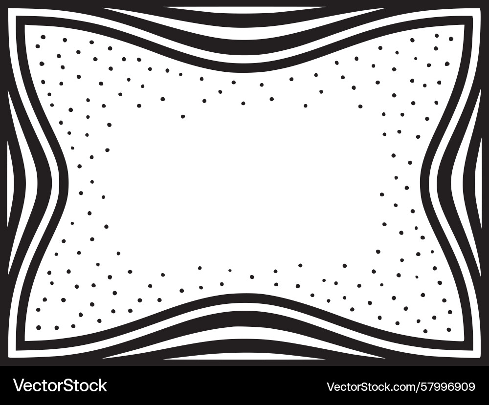 Dynamic Wave Frame Vector Image