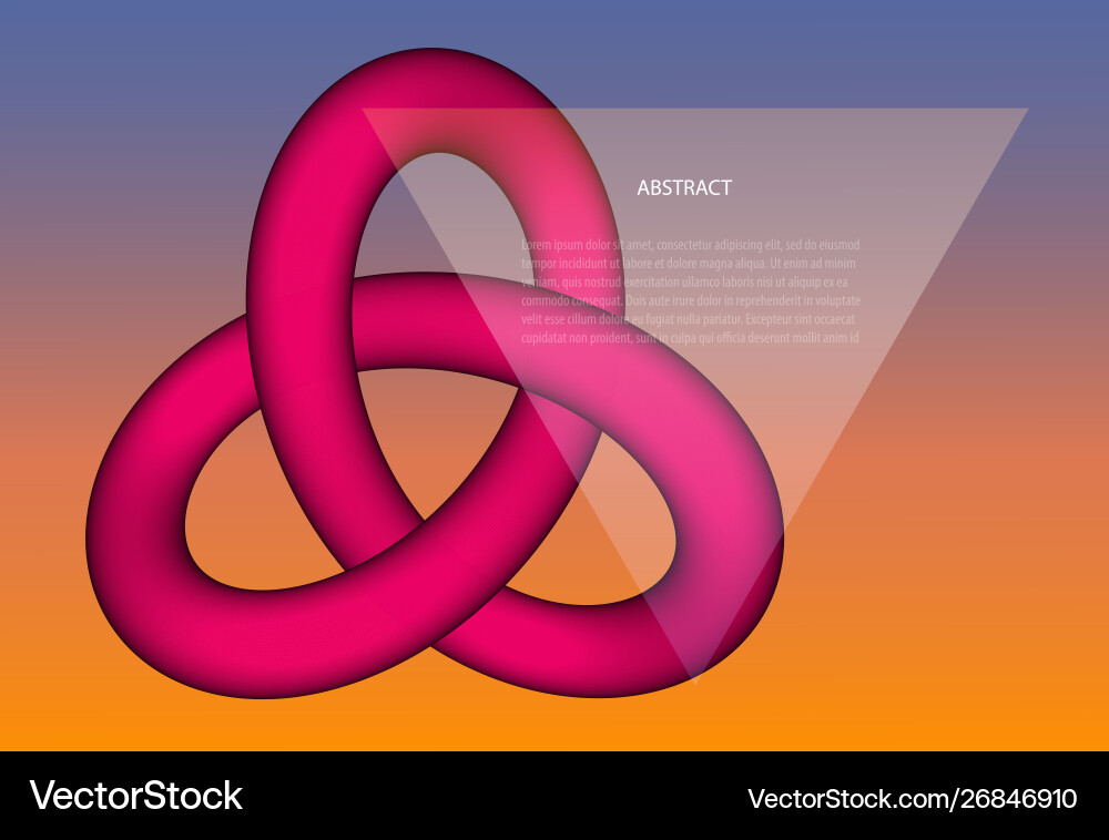 Abstract 3d mathematical object - complex torus Vector Image