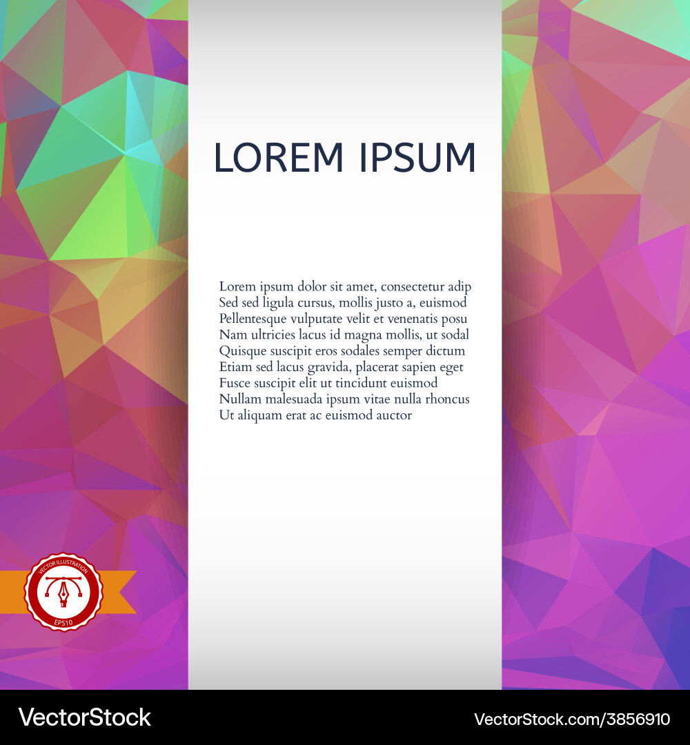 Abstract colorful triangles background Vector Image