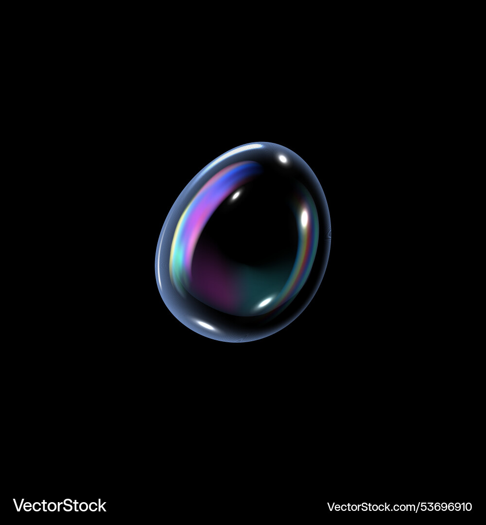 Graphics with the image of a rainbow soap Vector Image
