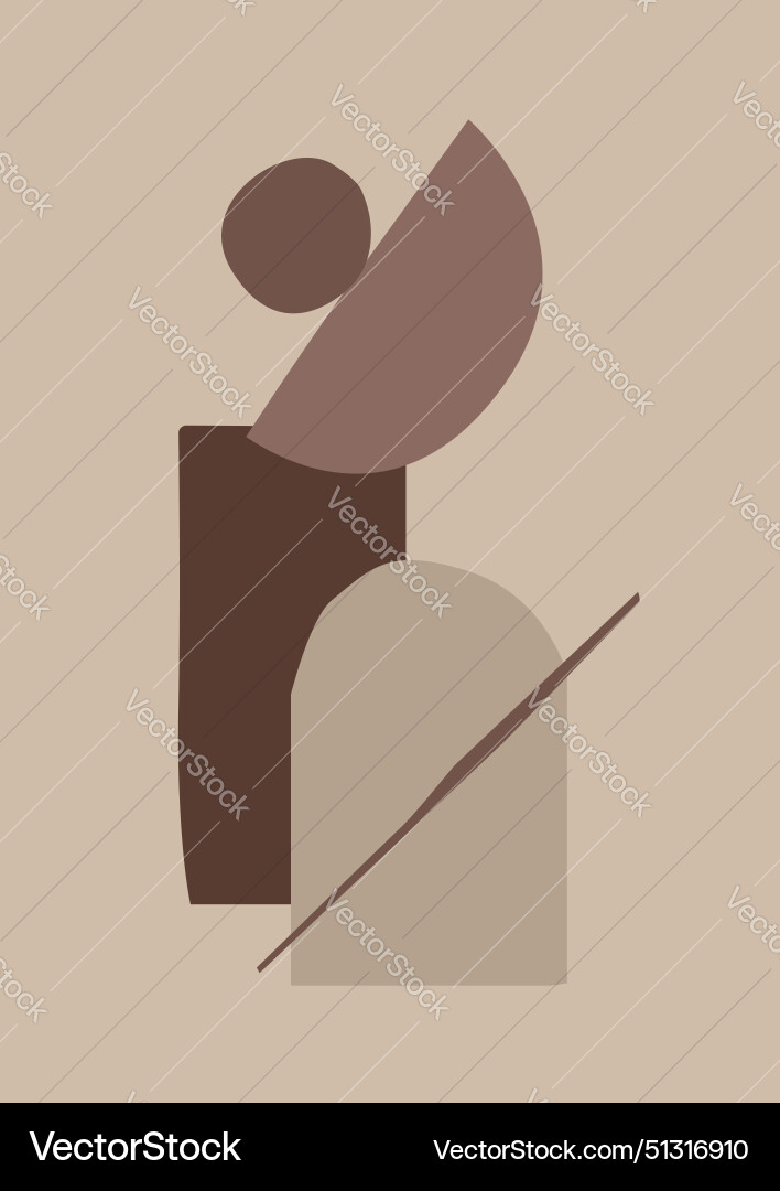 Seamless aesthetic pattern background with shapes vector image