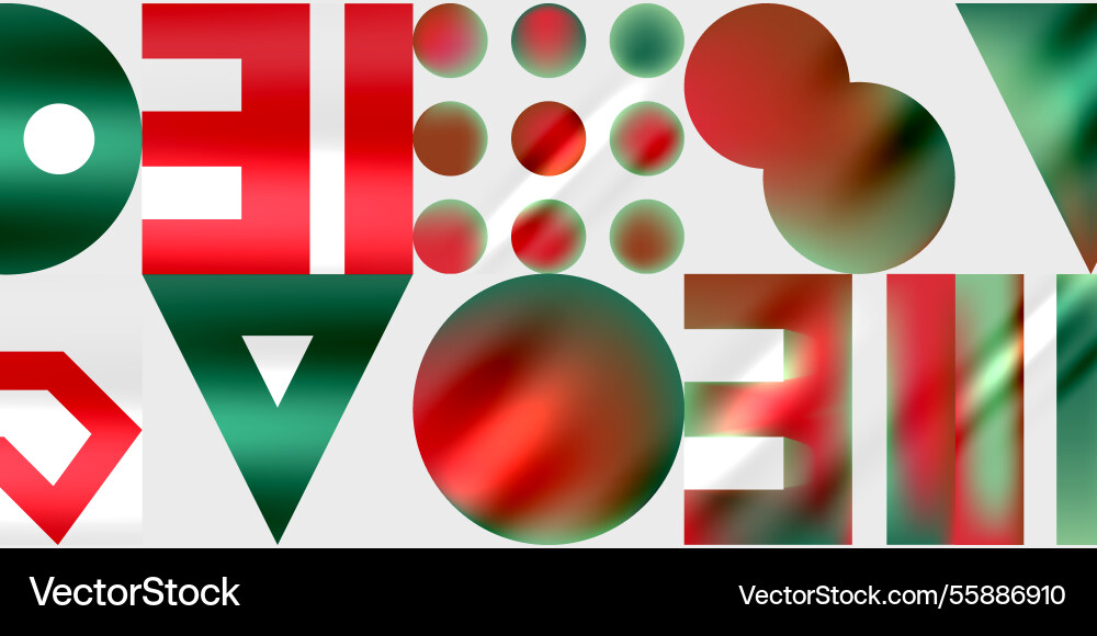 Simple shapes - circles triangles rectangles Vector Image