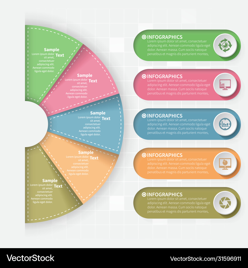 Abstract 3d Papier Infografiken Business Template Abstract 3d Papier Infografiken Business Template vektorbild
