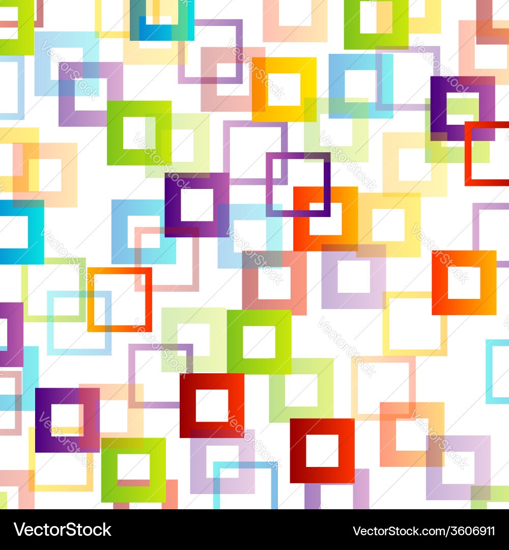 Background with colorful squares Vector Image