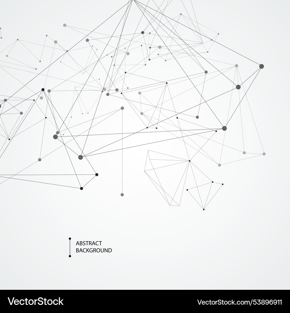 Geometric concept structure network abstract Geometric concept structure network abstract Vector Image