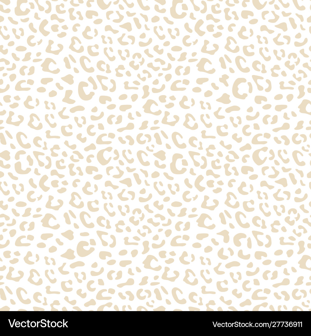 Leopard Pattern Seamless Tile vector image