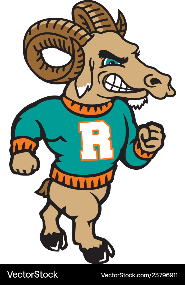 Ram Mascot Logo Vector Image