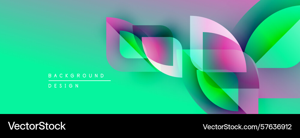 Abstract vibrant design overlapping shapes create Abstract vibrant design overlapping shapes create Vector Image