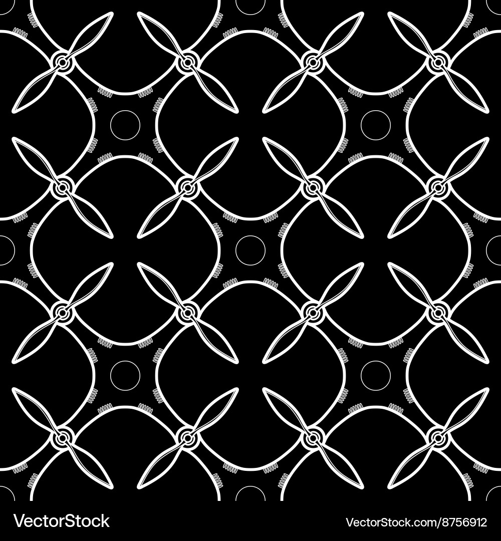 Drone Propeller Pattern vector image