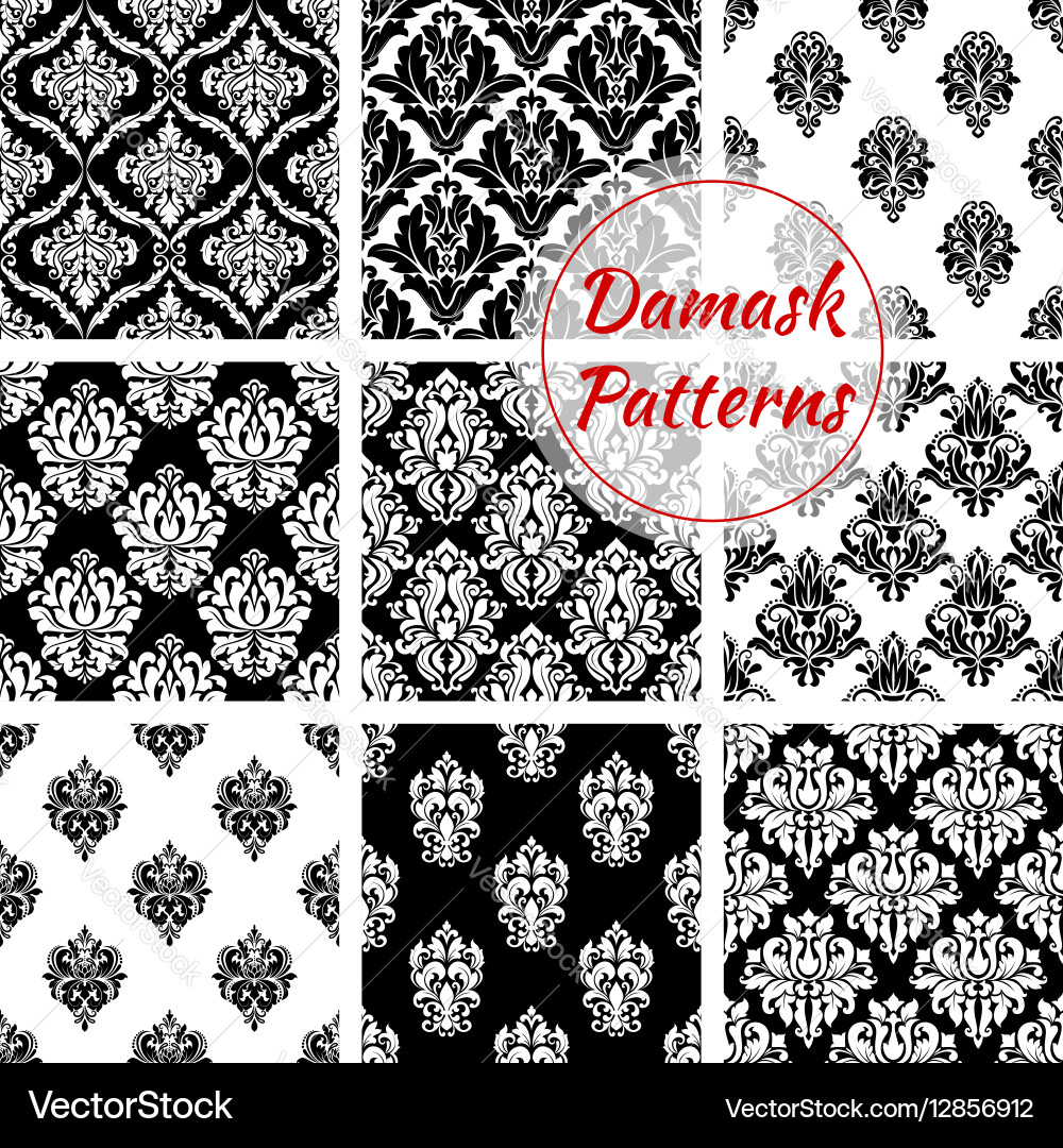 Elegant Damask Pattern vector image