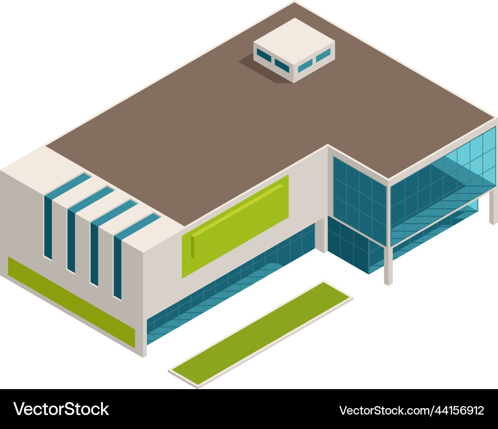 Isometric Store Building vector image