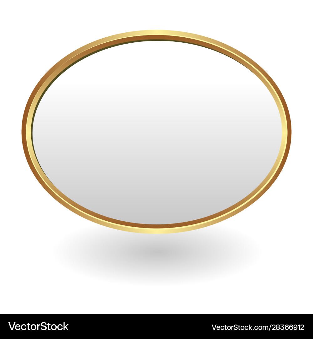 Oval plate Royalty Free Vector Image - VectorStock