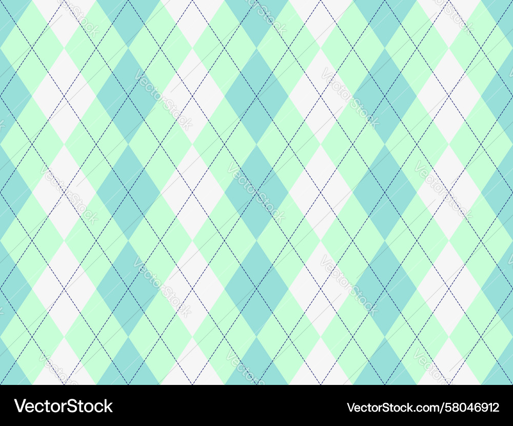 Pastel Argyle Pattern Vector Image