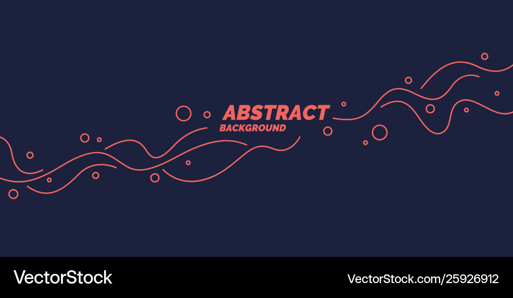 Poster with dynamic waves minimal vector image