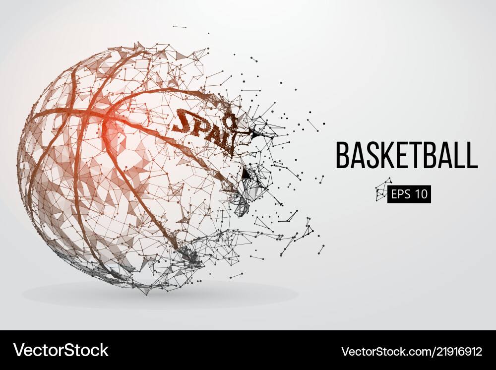 Silhouette eines Basketballballs Silhouette eines Basketballballs vektorbild