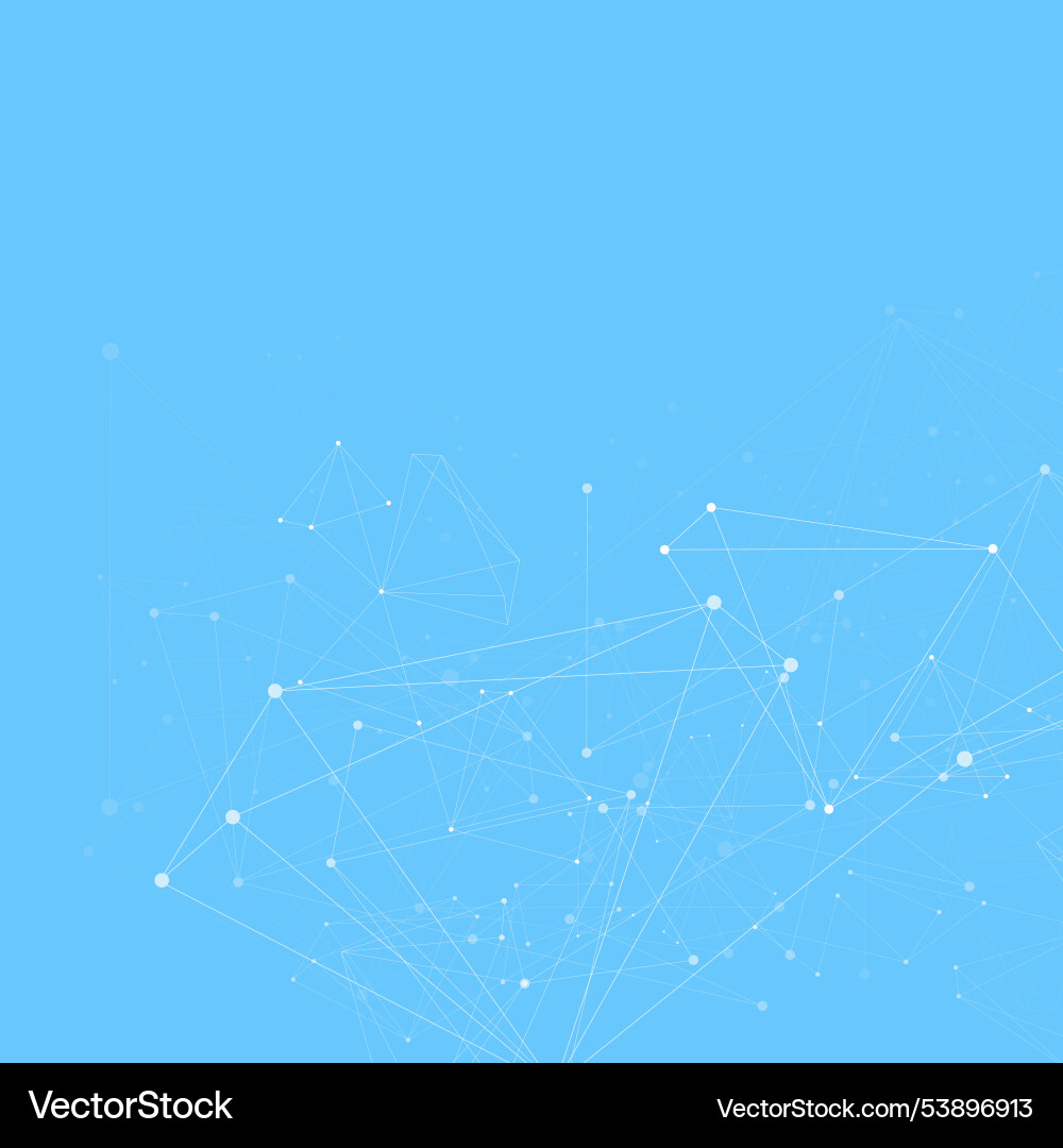 Network connecting dots and lines science Network connecting dots and lines science vector image