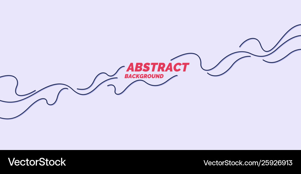 Poster with dynamic waves minimal vector image