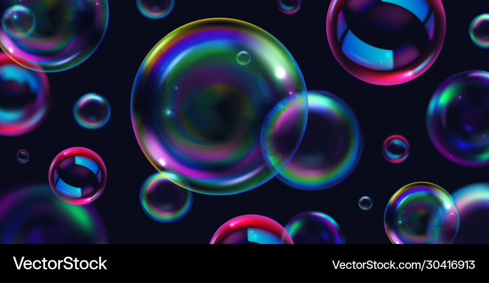 Soap bubbles Royalty Free Vector Image - VectorStock