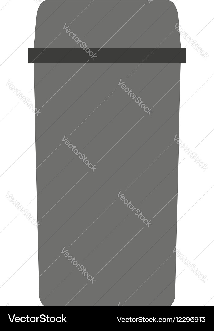 Waste can of garbage types container bin vector image