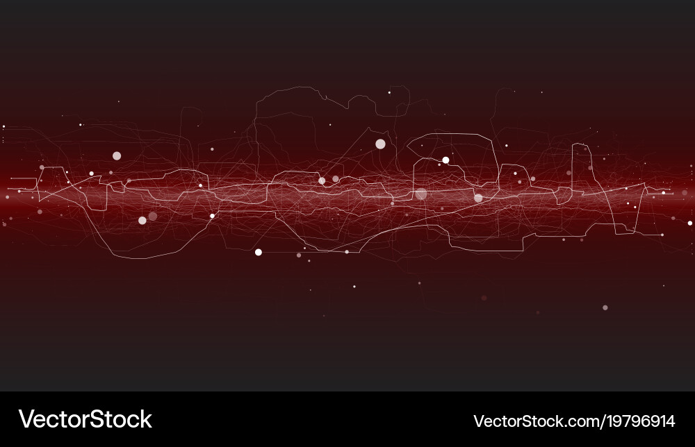 Abstract tech design background vector image