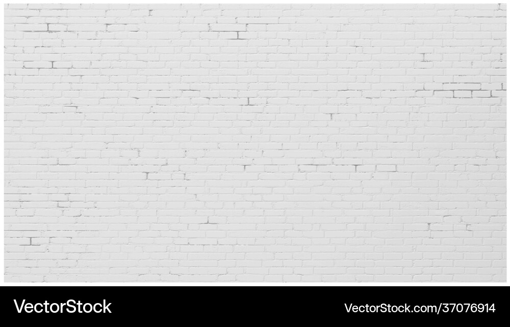 Background wall old white brick painted Royalty Free Vector