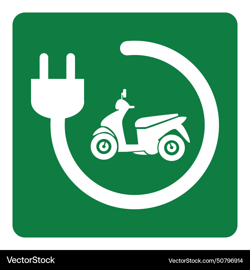Ladestelle für elektrische Fahrräder Ladestelle für elektrische Fahrräder vektorbild