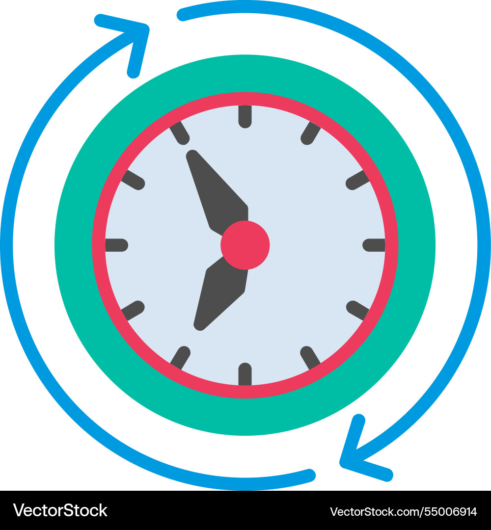 Queue flat icon design Vector Image