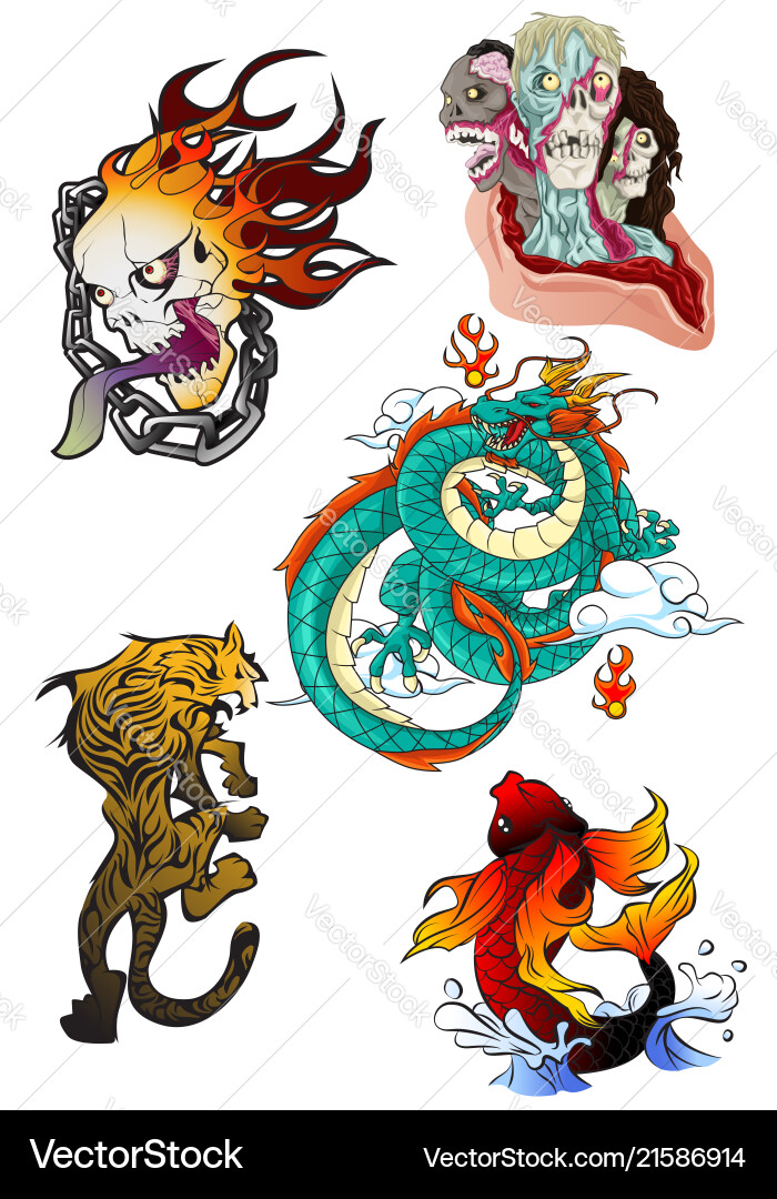 Tattoo design Royalty Free Vector Image - VectorStock