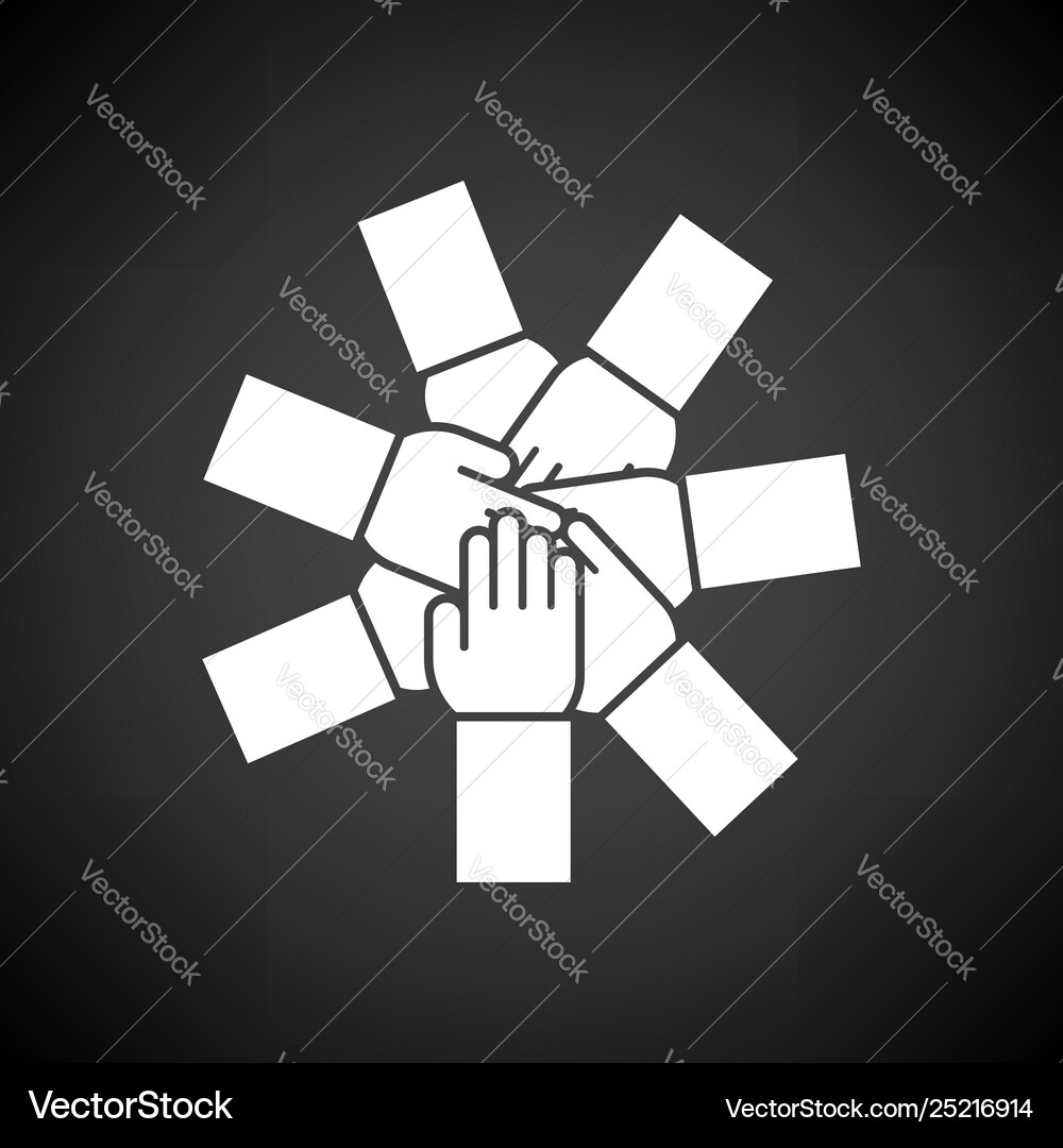 Unity and teamwork icon Unity and teamwork icon vector image