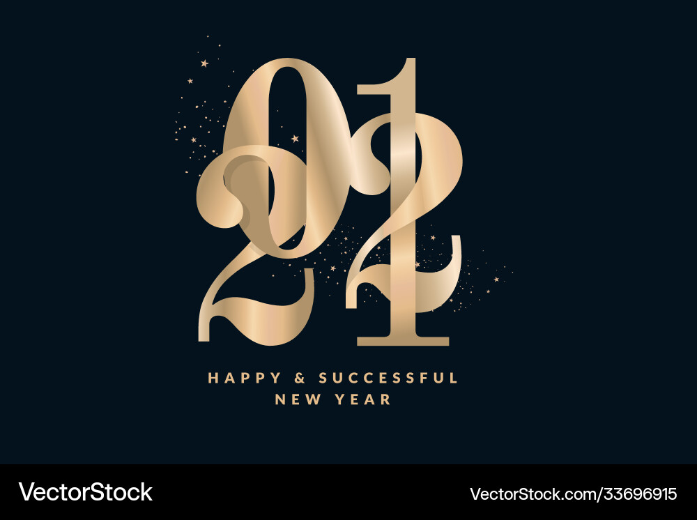 Happy new year 2021 Happy new year 2021 vector image