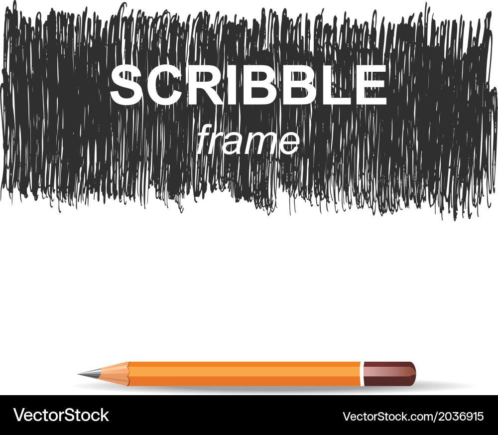 Scribble Texture Background Vector Image
