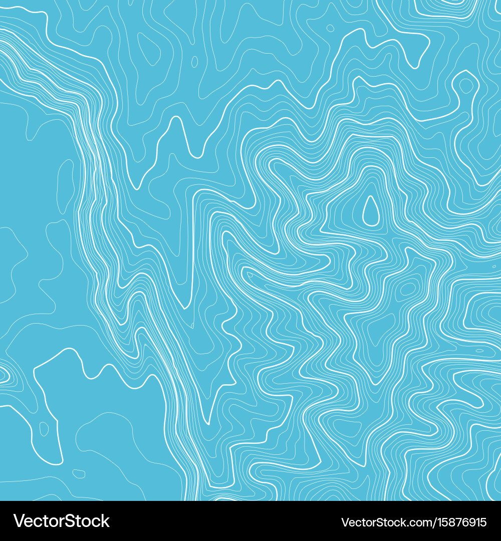 Topographic map background with space for copy Vector Image