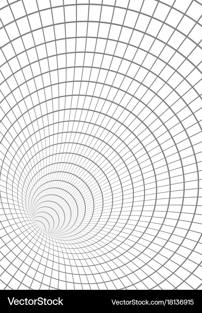 Wireframe Vortex Technology Background vector image