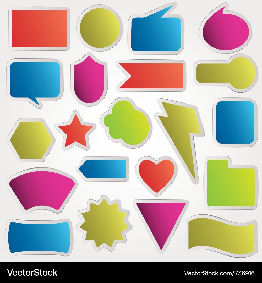 Speech bubbles set vector image