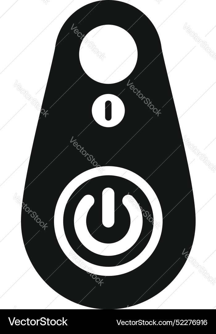 Wireless remote control device with power button Wireless remote control device with power button vector image